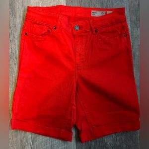 Vero Moda Red Denim Shorts NWOT